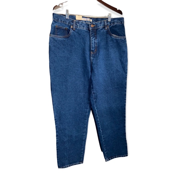 Vintage Bill Blass Dark Wash Easy Fit Mom Jeans - Picture 6 of 10